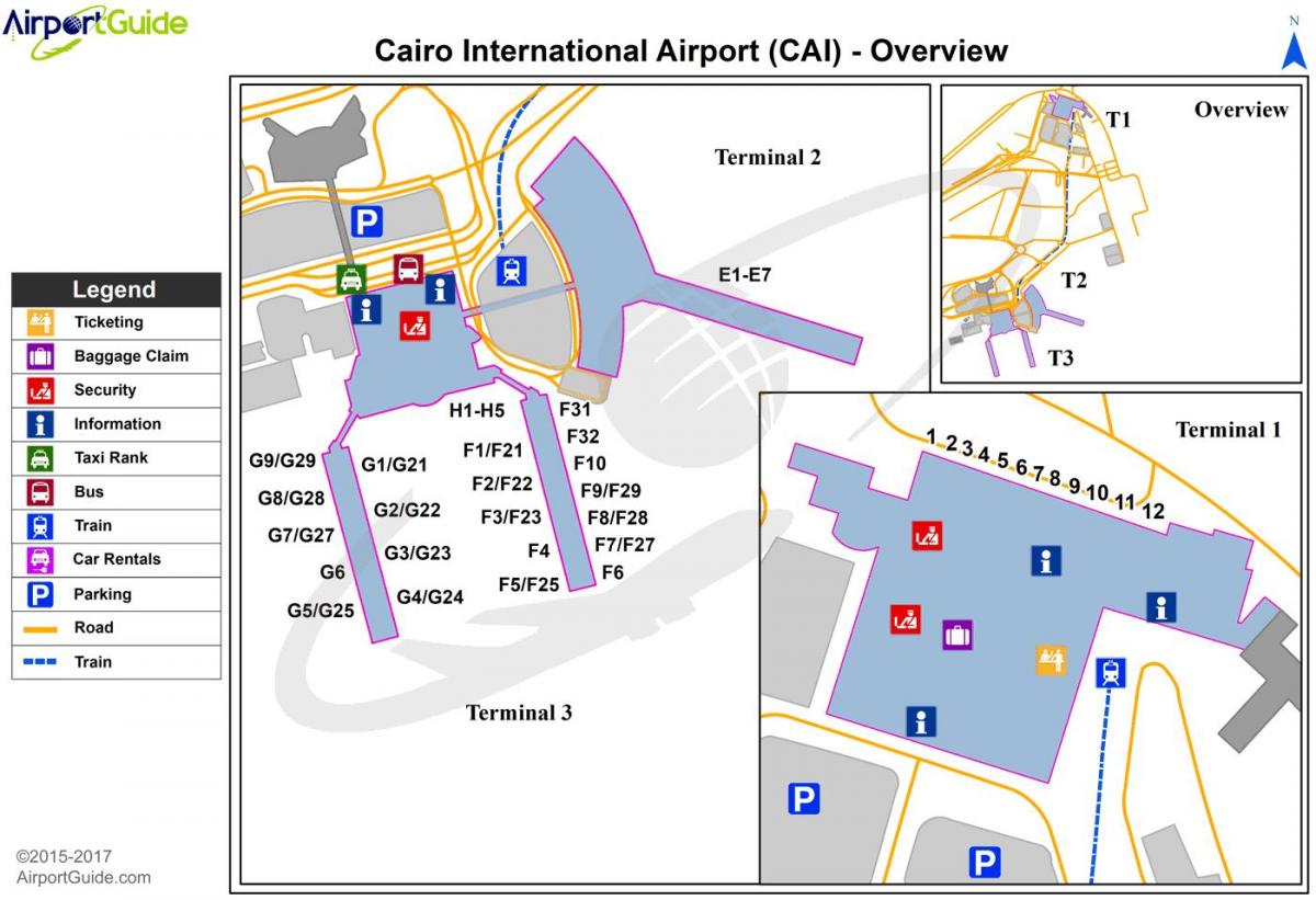 cairo international airport map