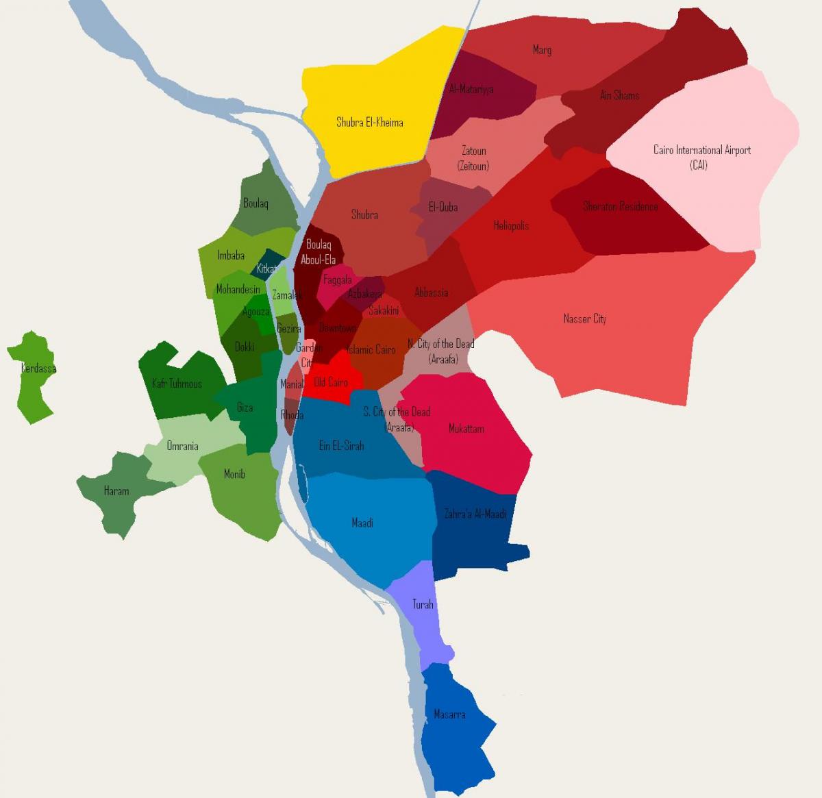 cairo neighborhood map