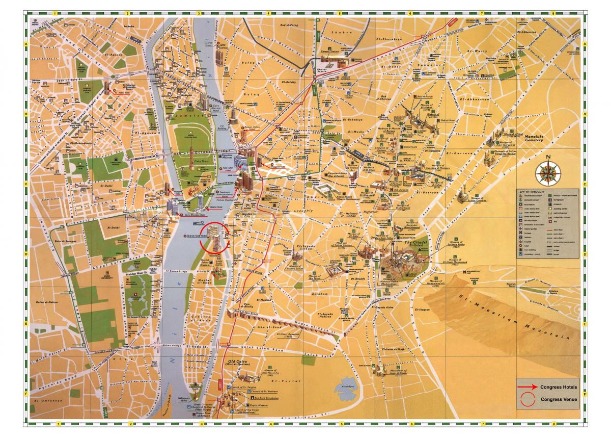 cairo tourist attractions map
