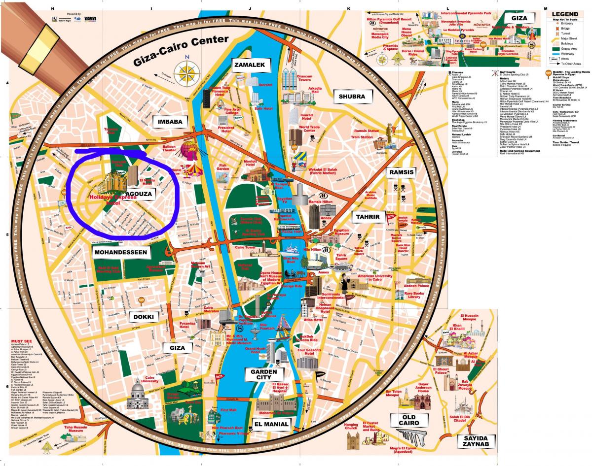 cairo attractions map