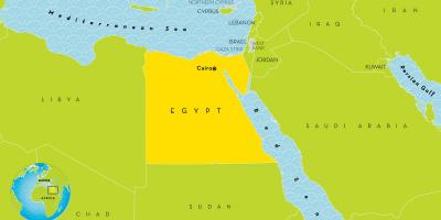 Capital city of egypt map