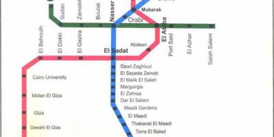 Cairo subway map